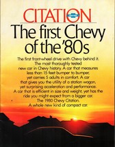 Original 1980 Chevrolet Citation, Citation X 11 dealer sales brochure. c... - $15.79
