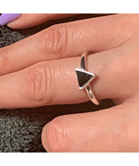Triangle Adjustable Ring Minimalist Fine Jewelry For Women - £10.83 GBP