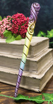 Witches Wizards Fantasy Cosplay Rainbow Unicorn Horn Magic Wand Prop Acc... - $16.49