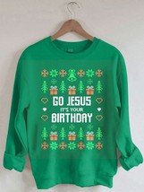 Fashion Christmas Letter Print Crewneck Sweatshirts Versatile Vintage Street Tra - £54.33 GBP