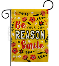 Reason To Smile Garden Flag Expression 13 X18.5 Double-Sided House Banner - £15.96 GBP