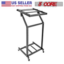 5Core 16U Dj Mixer Stand Rack Mount Stage Cart Music Equipment Studio Pa... - $118.99