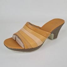 Timberland Gradient Wedge Women&#39;s Block Heel Sandals Wheat 91399 Leather Size 8 - $40.00