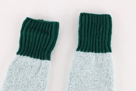 Vtg 70s Streetwear Wool Blend Knit Winter Boot Socks Heather Green Mens ... - £42.77 GBP