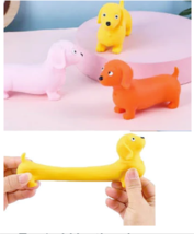 3 Pack Sand Filled Stretch Dogs  Squeeze Stress Toy TY531 moldable - $15.38