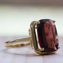 2.50Ct Emerald Cut Red Garnet 14K Yellow Gold Over Women&#39;s Wedding Pretty Ring - £73.86 GBP