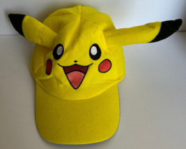 Pokemon Pikachu Face With Ears Yellow Childs Hat BB1 Youth - $9.49