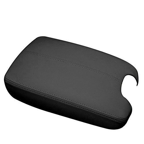 Amazinea Black Real Genuine Synthetic Leather Center Console Lid Armrest... - $7.34