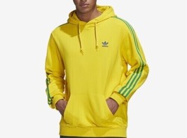 NWT men medium Adidas Originals nations Hoodie HK7398 Trefoil team yellow Brazil - £44.79 GBP