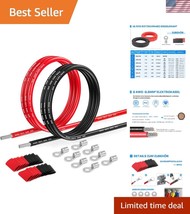 8 AWG Tinned Copper Wire - 66Ft Black &amp; Red, UL1015 Hook-Up for Versatil... - $1,697.79 MXN