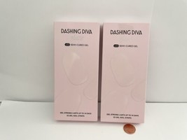 2 Dashing Diva Glaze Led Semi Cured Gel 22 Gel Nail Strips - £14.81 GBP