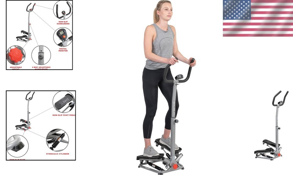Space-Saving Twist Stepper with Twisted Resistance Bands and Free SunnyFit App Item image 2