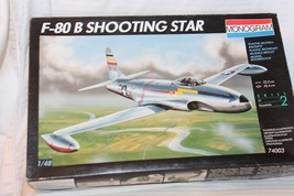 1/48 Scale Monogram, F-80B Shooting Star Jet Model Kit #74003 BN Open Box - £44.83 GBP