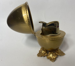 Vintage Evans Bronze Egg Shaped Lighter Made in USA - 1940&#39;s - £137.71 GBP