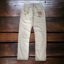 Tokyo Darling Jeans Sz 2 Aeropostale Floral Embroidered Denim High Waist Vintage - £17.97 GBP
