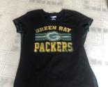 Green Bay Packers NFL Team Apparel Women’s T-Shirt XL Glitter letters - £20.29 GBP