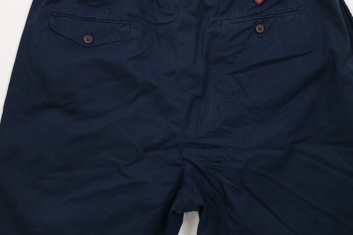 Vintage 90s Polo Golf Ralph Lauren Mens 34 Faded Crest Chino Shorts Blue Cotton Item image 12