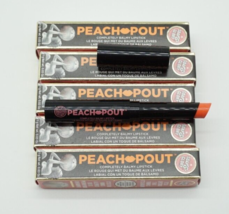 (LOT OF 5) NEW Soap &amp; Glory Peach Pout Balmy Lipstick .03 oz - Peach Ball - £20.42 GBP