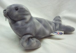 Vintage Mary Meyer Gray Spotted Seal 9" Bean Bag Stuffed Animal Toy 1999 - $18.32