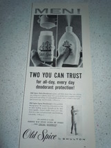 Vintage Old Spice Deodorant Print Magazine Advertisement 1960 - $3.99