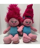 Build A Bear Dream Works 2 Troll Queens Poppy Pink Plush Animal Dolls BAB - £14.63 GBP