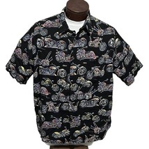 Art of Eddy Y by Reyn Spooner Motorcycle Hawaiian Shirt Short Sleeve Men... - $47.50