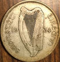 1934 Ireland Silver Half Crown Coin - £23.05 GBP