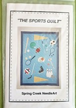 The Sports Quilt Pattern Applique by Spring Creek Needle Art Twin Crib W... - $7.91
