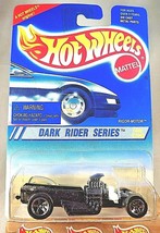 1995 Hot Wheels #300 Dark Rider Series 4/4 RIGOR MOTOR Black w/Dark Chrome 5 Sp - £7.85 GBP