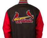 MLB St Louis Cardinals Poly Twill Jacket Embroidered Patches JH Design B... - $139.99
