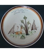 Cat Tonala Mexican Pottery Handpainted Decorative 10 7/8&quot; Wall Hanging P... - $9.79