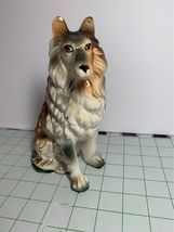 Vintage Ceramic Collie Dog figure 7.5” tall - £9.57 GBP