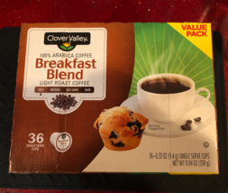 CLOVER VALLEY BREAKFAST BLEND KCUPS 36CT - $11.50