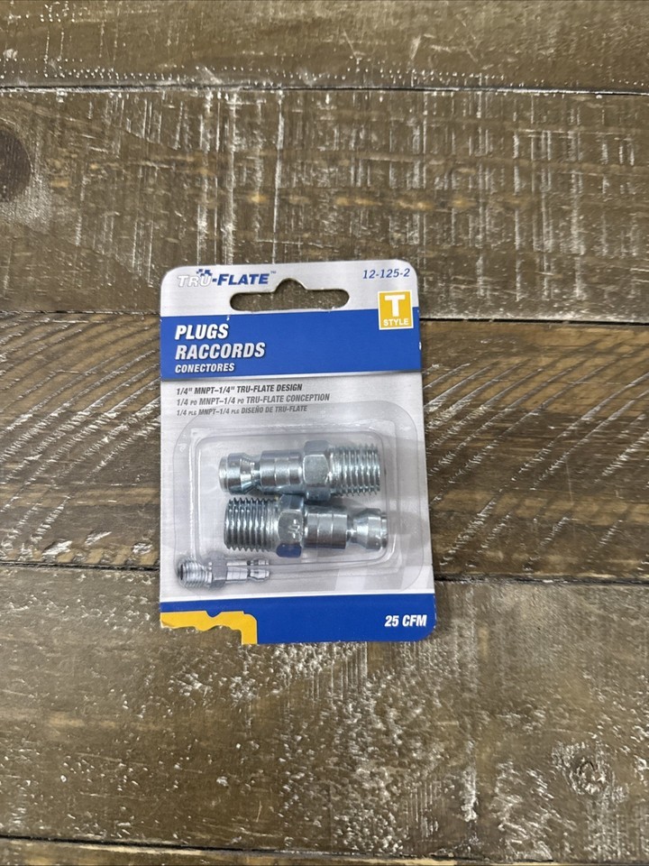 1/4 T STYLE 1/4 MNPT 2 PC STEEL PLUG SET - $11.76
