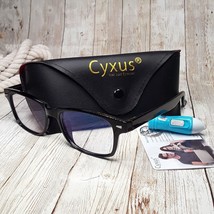Cyxus Shiny Black USA Designed Blue Light Glasses w/Case - 8848 BKBK 50-17-138 - £11.59 GBP
