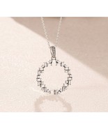 925 Sterling Silver Shards of Sparkle Necklace With Clear CZ Necklace 45CM - £18.80 GBP