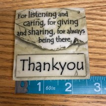 2009 History and Heraldry Thank You For Listening Caring Giving Sharing Magnet - £9.97 GBP