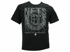 Brooklyn Nets UNK NBA Team Logo Repeater Short Sleeve Basketball T-Shirt - £15.17 GBP