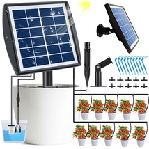 Solar Auto Irrigation System, Solar Powered Drip Irrigation Kit With, Garden - £27.66 GBP