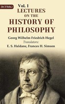 Lectures on the history of philosophy Volume 1st - £23.83 GBP