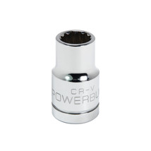 Powerbuilt 1/2 Inch Drive x 12 MM 12 Point Shallow Socket - 642031 - $23.99