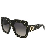 NEW GUCCI GG 0178S 009 Black Sunglasses with Grey Lenses 54mm - $618.70