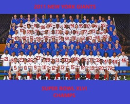 2011 NEW YORK GIANTS NY 8X10 TEAM PHOTO FOOTBALL PICTURE SUPER BOWL CHAM... - £3.94 GBP