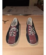 Vintage AMF Women&#39;s Bowling Shoes  Suede Blue And Red Fits Size 5.5 - $456.01 MXN