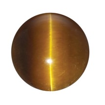 Natural Tiger&#39;s Eye Round Shape Calibrated Cabochon Available in 4MM-10MM - £10.40 GBP