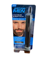 Just for Men Beard &amp; Brow Color Temporary Dye Medium Brown Cracked Blister Pack - £18.37 GBP
