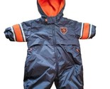 CHICAGO BEARS REVERSIBLE ZIP-FRONT HOODED ONE-PIECE INSULATED SNOW SUIT ... - £11.32 GBP