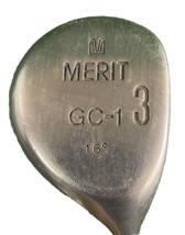 Merit Golf 3 Wood 16 Degrees GC-1 Stiff Graphite 43&quot; Nice Club New Grip ... - $21.50