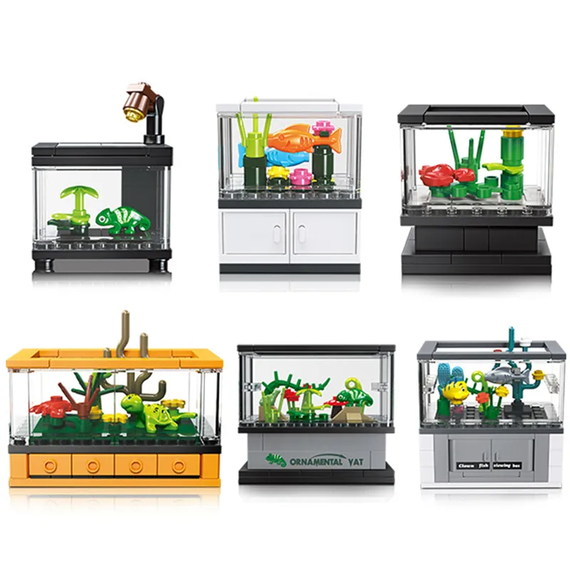 DIY Fish Tank Aquarium Turtle Lizard Lobster Clownfish Desktop Decoratio... - $18.00