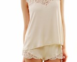 FOR LOVE &amp; LEMONS Womens Pyjama Top Daisy Elegant Stylish Ivory Size S  - £51.82 GBP